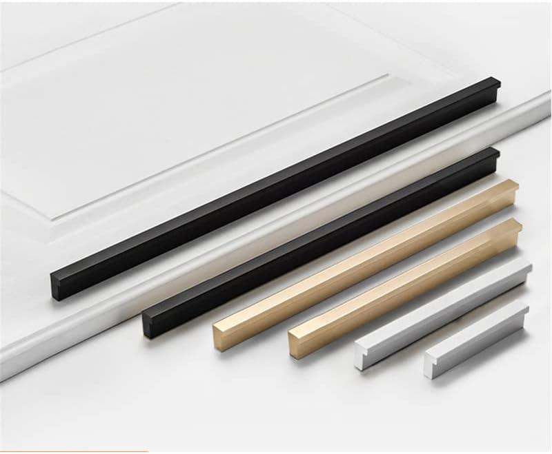 10 Pack Kitchen Cabinet Pulls - Kitchen Cabinet Handles for Dresser Drawers - L-Shaped Cross Sections (7.48 inches, Silver)