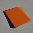 20 Pcs Halloween Light Gels, Gel Lighting Filter Colored Overlays Correction, Gel Filter Transparent Color Film Plastic Sheets (Purple+Brown)