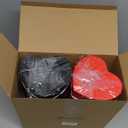 Fullhawl 4 Pack Heart Shaped Flower Box with Drawer,6.1" Mother's Day Gift Box for Roses, Jewelry, Proposals,Weddings, Romantic Floral Arrangement for Birthdays,Anniversaries