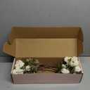 Artificial Flowers for Vases 20 Inch 10 Stems, Silk Dried Fake Mums Bouquet Indoor Faux Floral Arrangements for Decoration (White)