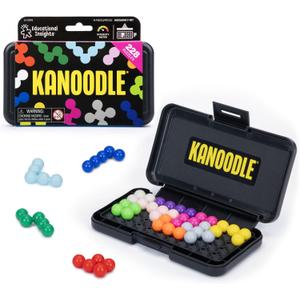 Educational Insights Kanoodle - Original 3D Brain Teaser Puzzle, Single Player Mind Challenge Toys, Handheld Travel Games, Challenging Logic Puzzles and Gifts for Kids, Teens & Adults Ages 7+