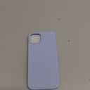 DOMAVER for iPhone 14 Plus Case, Phone Case Compatible with iPhone 14 Plus Smooth Liquid Silicone Soft Gel Rubber Microfiber Lining Cushion Cover Shockproof Protective for Women Girls-Light Blue