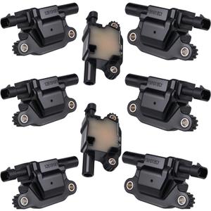 Set of of 8 Square Type Ignition Coil Pack Compatible with Chevrolet BUICK CADILLAC GMC Pontiac Colorado Camaro Escalade Canyon 5.3L 6.0L V8 Replaces 12570616 UF413