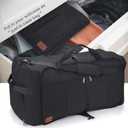 100L Travel Duffle Bag for Men, Urtala 32 Large Duffle Bag for Traveling with Shoe Compartment, Foldable Travel Duffel Bag Weekender Bag Gym Bag for Men Women Waterproof & Tear Resistant (Black)