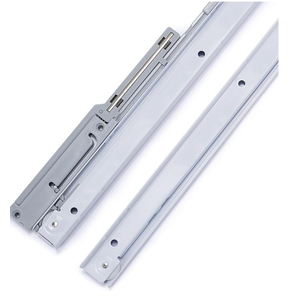 Molvyan 1 Pair Soft Close Drawer Slides Bottom Mount 22 inch Cabinet Drawer Slides Undermount Self Slow Close Drawer Tracks and Rails Replacement Kit, with Silent Nylon Wheels 50LB Capacity