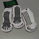 Lux Dual Grip Socks - Soccer Grip Socks for Men and Women. GripArray Performance & Comfort (Large, White (3 Packs))
