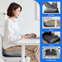 Seat Cushions for Office Chairs Wheelchair Cushion for Long Sitting Back PainMemory Foam Seat Car Computer Desk Chair CushionCoccyx Cushion for Tailbone Pain Relief Cushion Office Chair Black