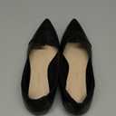 FUNKYMONKEY Black Flats Shoes for Women, Comfort Pointed Toe Slip On Work Shoes (6)