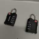 Puroma TSA Approved Travel Luggage Locks, 2 Pack Black 4 Digit Resettable Combination Code Lock with Zinc Alloy Body for Suitcase, Backpack, Laptop Bag, Gym Locker, Toolbox