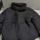 Gihuo Womens Winter Cropped Puffer Jacket Coat Short Warm Quilted Jacket 2026 (Small, Black)