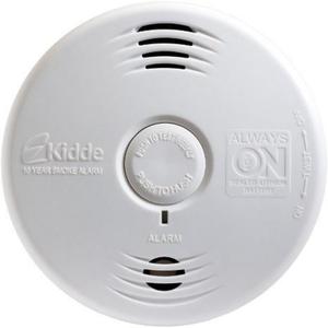Kidde Smoke Detector, 10-Year Battery, Photoelectric Sensor Smoke Alarm, White, EXP: 10 Years After Installation
