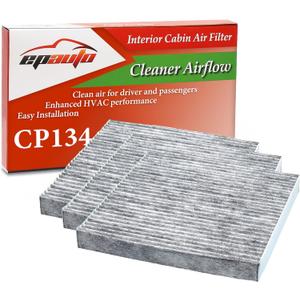 EPAuto CP134 (CF10134) Premium Cabin Air Filter includes Activated Carbon, 3 Packs