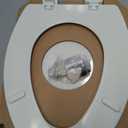 Bemis 1500EC Durable Wood Toilet Seat with Easy Clean Hinges, Made in USA, Elongated, Biscuit