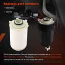 6.7L Cummins Fuel Filter Water Separator Compatible with 2007-2009 Dodge Ram 2500 3500 4500 5500 Diesel,Replaces 68061634AA, 5257768