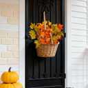 6Pcs Artificial Maple Leaves Branches, Fake Fall Leaves Stems for Autumn Thanksgiving Decor Table Centerpieces Decoration