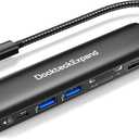 USB C Hub Multiport Adapter, DockteckExpand USB C Dongle 7 in 1 with 4K 60Hz HDMI Port, 1Gbps Ethernet, 100W PD, 2 USB 3.0 Ports, SD/TF Card Reader for MacBook iPad HP Dell XPS and More