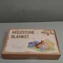 Classic Winnie Bear Baby Monthly Milestone Blanket, Neutral Vintage Bear Quotes Soft Flannel Milestone Blanket with Gift Box Holiday Signs Felt Marker for Winnie Nursery Decor Baby Stuff 59 x 39Inch