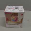 Mini Karaoke Machine, Portable Bluetooth Karaoke Speaker with 2 Wireless Microphones and Party Lights for Kids and Adults, Birthday Gifts for Girls Boys Family Home Party (Black 2 Mics)