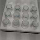 Zubebe 12 Pack 5 oz Christmas Glass Jars with 24 Lids - Festive & Reusable Small Bottles for Holiday Party Favors, DIY Snow Globes, Puddings, and More