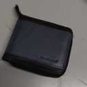 Admetus Mens RFID Blocking Wallets Zipper Leather Wallet for Men Bifold RFID Card Holder (Black-19)