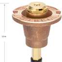 3 x Orbit 54072 Brass Pop-Up Flush Head Sprinkler with Quarter Pattern Spray Nozzle
