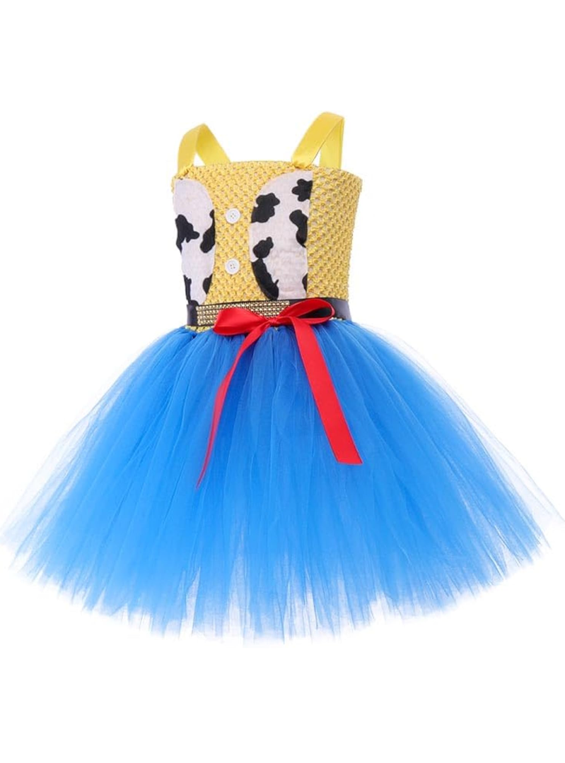 Girls Princess Costume Birthday Party Dress Halloween Cosplay Outfits, XL