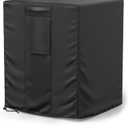 Mrrihand Central Air Conditioner Cover for Outside Units Waterproof Heavy Duty AC Unit for Outdoor Large AC Cover for Winter (30"X30"X32")-Brown