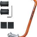 NeJesZoe Ergonomic Trimmer Handle Grip for Weed Wacker Extension Handle, Ergonomic String Trimmer Handle Lawn Trimmer Grips with Bracket Clamp for String Trimmer, Lawn Care, Landscaping (Orange)