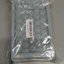 WIBIMEN Ice Cube Tray with Lid and Bin - Round Ice Trays for Freezer with Lid - Ice Cube Trays for Freezer with Ice Container (0.8"-2PACK Blue)