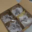 Spode Christmas Tree Gold 16oz Pedestal Goblets (Set of 4) - Gold Rimmed Glasses, Festive Holiday Drinkware for Christmas Dinner, Wedding Gifts - Holiday Glassware for Cocktails & Martinis