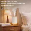 URPOWER 100ML Essential Oil Diffusers for Home with Linen Cover 7 Color Changing Lights, Timer & Auto-Off Scent Diffuser Oil Machine Humidifier Aromatherapy Air Diffusers for Bedroom, Office