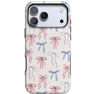 QLTYPRI Bow Case for iPhone 16 Pro, Clear Cute Ribbon Bow Phone Case Curly Wavy Aesthetic Phone Case, Slim Soft Transparent Shockproof Protective Cover for Women Girls - White