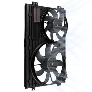 620-805 Radiator Cooling Fan Assembly for Volkswagen Bora 2.5L 2006-2010, for 2006-2016 Jetta 2.0L,for 2006-2010 Eos 2.0 L, for 2003-2010 A3 1.4L 2.0L