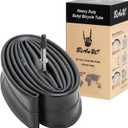 Heavy Duty 27.5 Inch Bike Tube 27.5x1.75-2.40 Compatible with 27.5x1.75 27.5x1.95 27.5x2.10 27.5x2.125 27.5x2.25 27.5x2.40 Bike Bicycle Tire Inner Tube (FV48mm Presta Valve)-1 Pack (F-037)