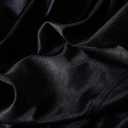 Newrara Adult Shiny Graduation Cap and Gown Tassel Set for High School & Bachelor (Black)