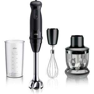 Braun MQ50202M MultiQuick Vario 5 Handheld Blender  21-Speed Stick with Turbo Boost, Stainless Steel Blades, EasyClick System, 500W, Chopper, Whisk, Masher  Immersion Blender for Smoothies