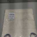 NICETOWN Natural Linen Curtains 84 inch Long 2 Panels Set, Grommet Top Thick Linen Burlap Semi Sheer Vertical Drapes Privacy Assured with Light Filtering for Bedroom/Living Room, W55 x L84