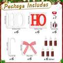 Roowest 37 Pcs Christmas HOHOHO Decorations DIY Foam Hanging Peppermint Ornaments for Christmas Tree Candy Lollipop Craft for Xmas Tree Home Supplies