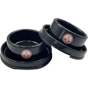 PetLike Ants Away Dog Bowls Pet Food Bowls, No Spill Cat Food Bowl Water Food Feeder Pet Dishes for Cat Puppies Small Medium Dogs (2 Pack, Black)