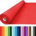 Vanhench Red Wrapping Paper 36" x 2400" (200'), Kraft Paper Roll for Bouquet Flower Wrapping, Art Crafts, Wedding, Birthday, Baby Shower,Mothers Day Gifts, Color Valentines Wrapping Paper