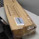 Reinforced 42" Tall Retractable Dog Gate, 155" Extra Long Retractable Baby Gate with Support Rods - Prevent Crawling Under, Indoor/Outdoor Retractable Gate Extra Tall Baby Gate Retractable Fence/Black