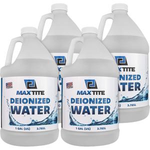 MAXTITE Type I Deionized Water Ultrapure Analytical Grade (4 Gallons) - ASTM/ACS Certified