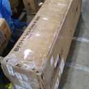 Rolanstar Full Bed Frame with LED Lights and Charging Station, Upholstered Bed with Drawers, Wooden Slats, Noise Free, Easy Assembly, Beige