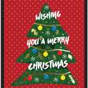 easykart labels 18 Christmas Greeting Cards with Gold Foiling Christmas Tree Cards with Envelopes, 6.75 x 4.5 Inch Merry Christmas Cards with Seal Stickers For Friends, Family and loved Ones