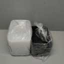 50 Pack (100-Piece) 32 oz Meal Prep Containers Reusable with Easy Open Lids, Sturdy Leakproof Food Safe, Microwave Freezer Dishwasher Safe, To Go Take Out Plastic Food Storage Pans with Lids, Black