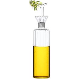 HAIZEEN 16 oz/480ml Non-Drip Olive Oil Dispenser Bottle 100% Glass Oil Carafe Decanter for Kitchen Oil & Vinegar Cruet for Cooking & BBQ