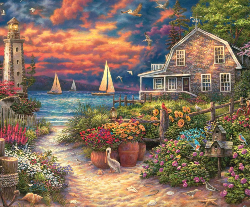 Chuck Pinson's Escapes: Peace After the Storm - 1000 Piece Jigsaw Puzzle by Buffalo Games