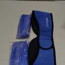 LotFancy Face Ice Pack Wrap for TMJ, Wisdom Teeth, with 4 Reusable Hot Cold Therapy Gel Packs, Pain Relief for Head, Oral and Facial Surgery, Dental Implants, Blue (Blue(one Size Fits Most)