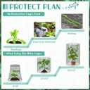6 Packs 12"x 12" Large Wire Plant Protectors from Animals,Plant Cages for Outdoor Plants,Plant Covers from Animals with Ground Stakes and Nylon Ties Protect Plants,Shrubs,Vegetables from Animals-18PCS