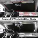 Windshield Sun Shade Foldable Reflective Sunshade Fit for 2018-2022 Honda Accord Sedan Accessories Window Shade Sun Visor Heat Protection Keeps Car Cool